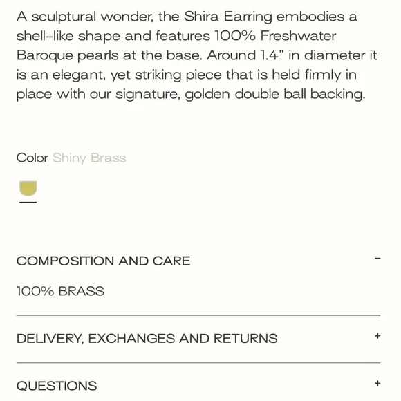 NIB cult gaia shira earrings - Picture 5 of 6